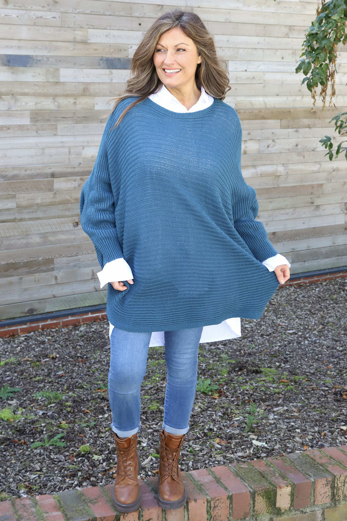 Lauren Knitted Jumper Teal