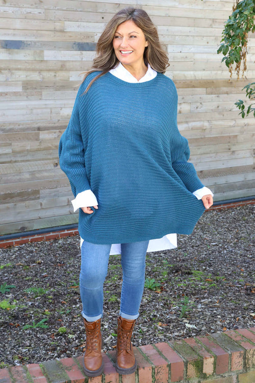 Lauren Knitted Jumper Teal