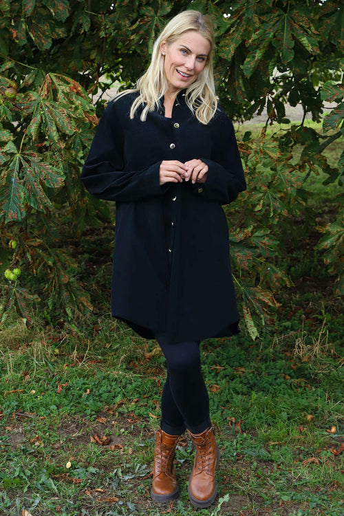 Wendy Needlecord Shirt Black - Image 1