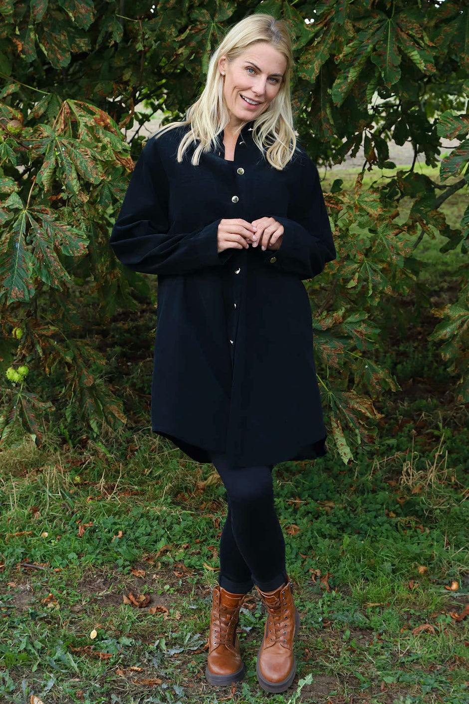 Wendy Needlecord Shirt Black