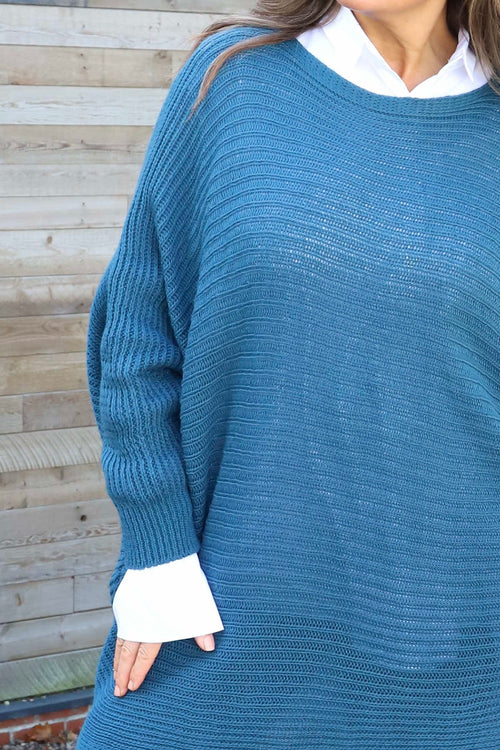 Lauren Knitted Jumper Teal - Image 3