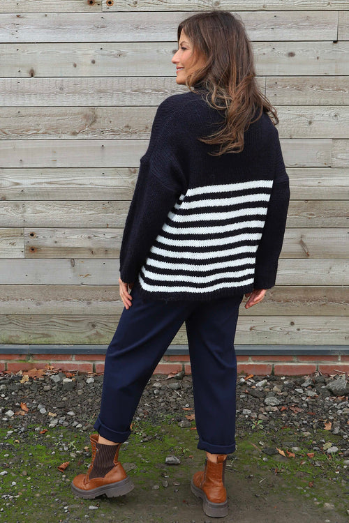 Agata Star Knitted Jumper Navy - Image 4
