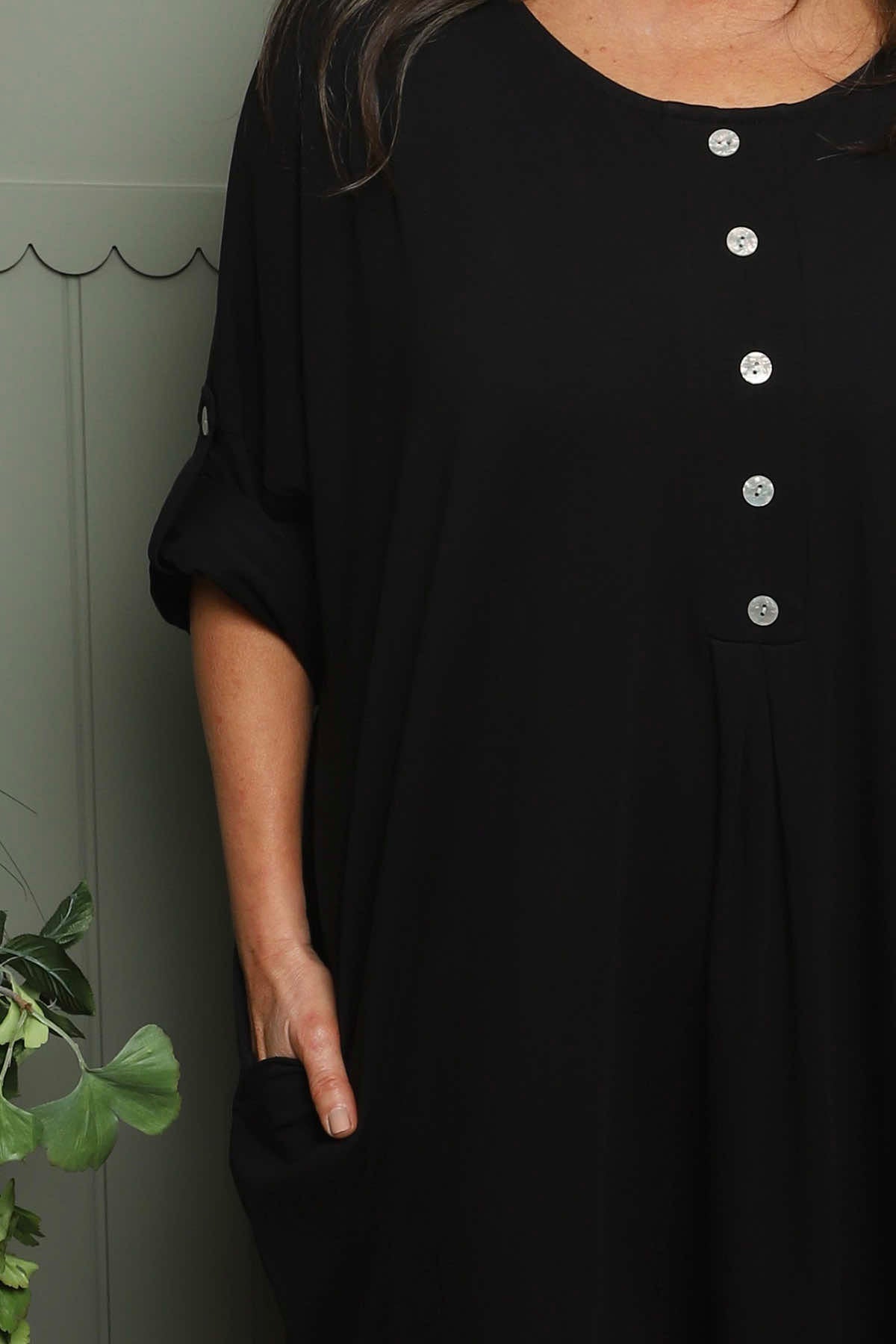 Claire Cotton Dress Black