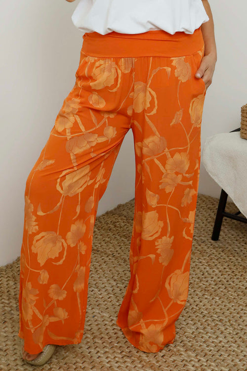 Tawny Print Trousers Orange - Image 3