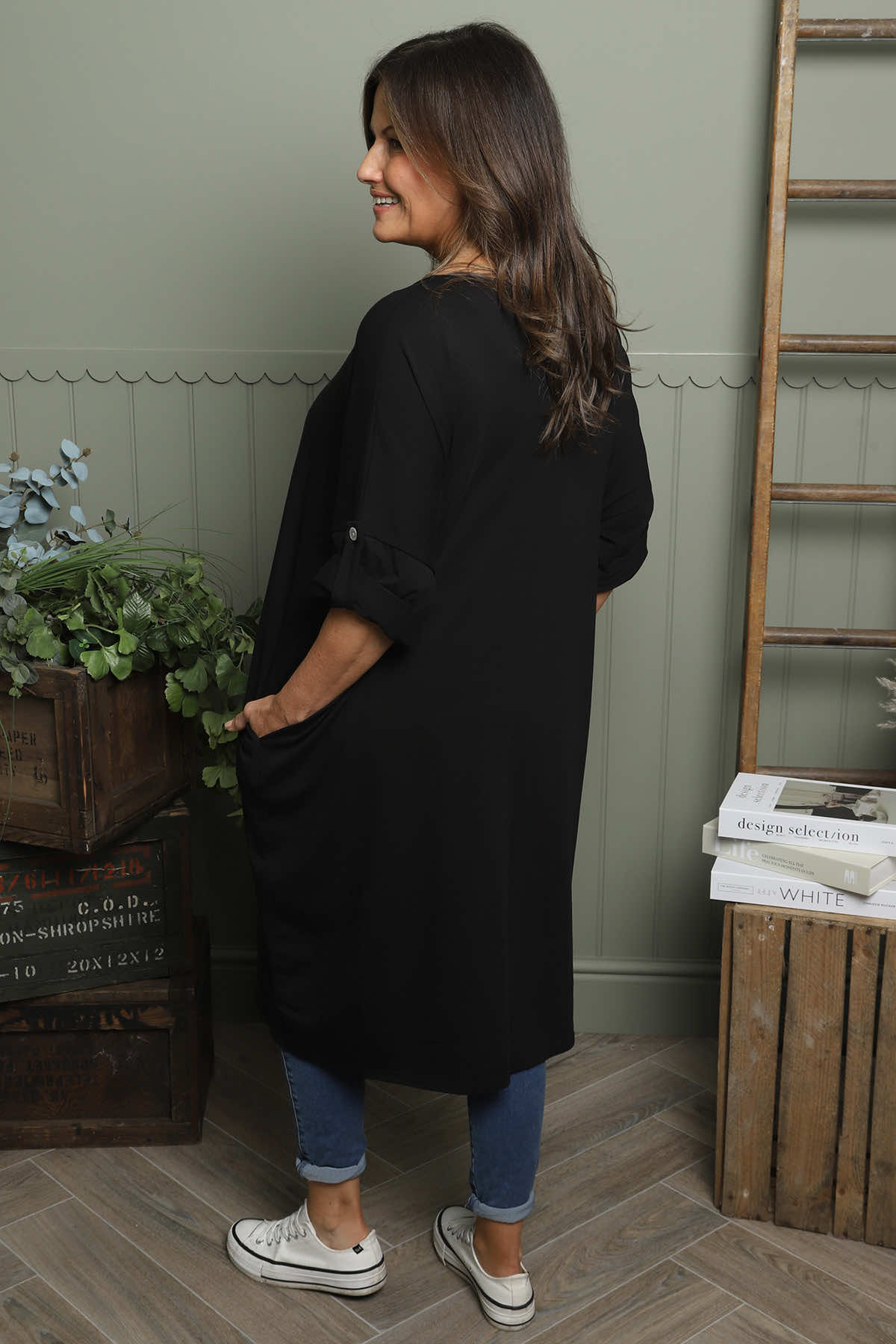 Claire Cotton Dress Black