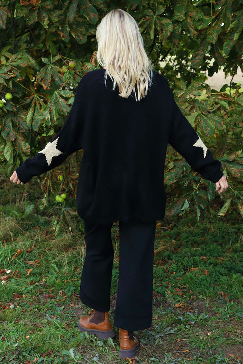 Paige Star Knitted Jumper Black - Image 4