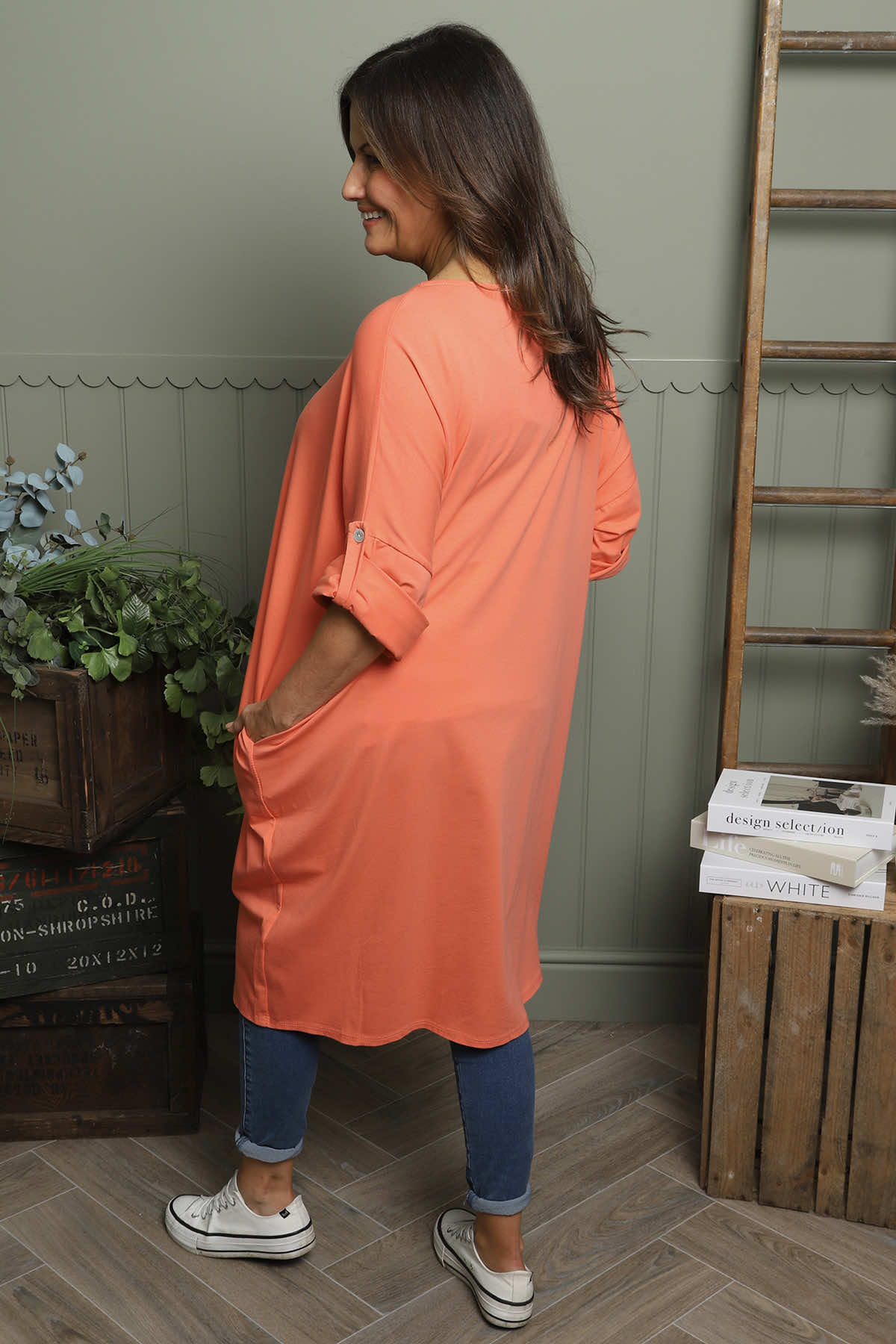 Claire Cotton Dress Orange