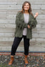 Caitlin Tassel Knitted Cardigan Khaki