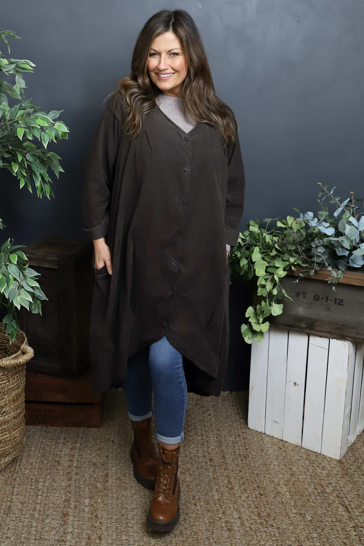 Lacinda Needlecord Jacket Cocoa