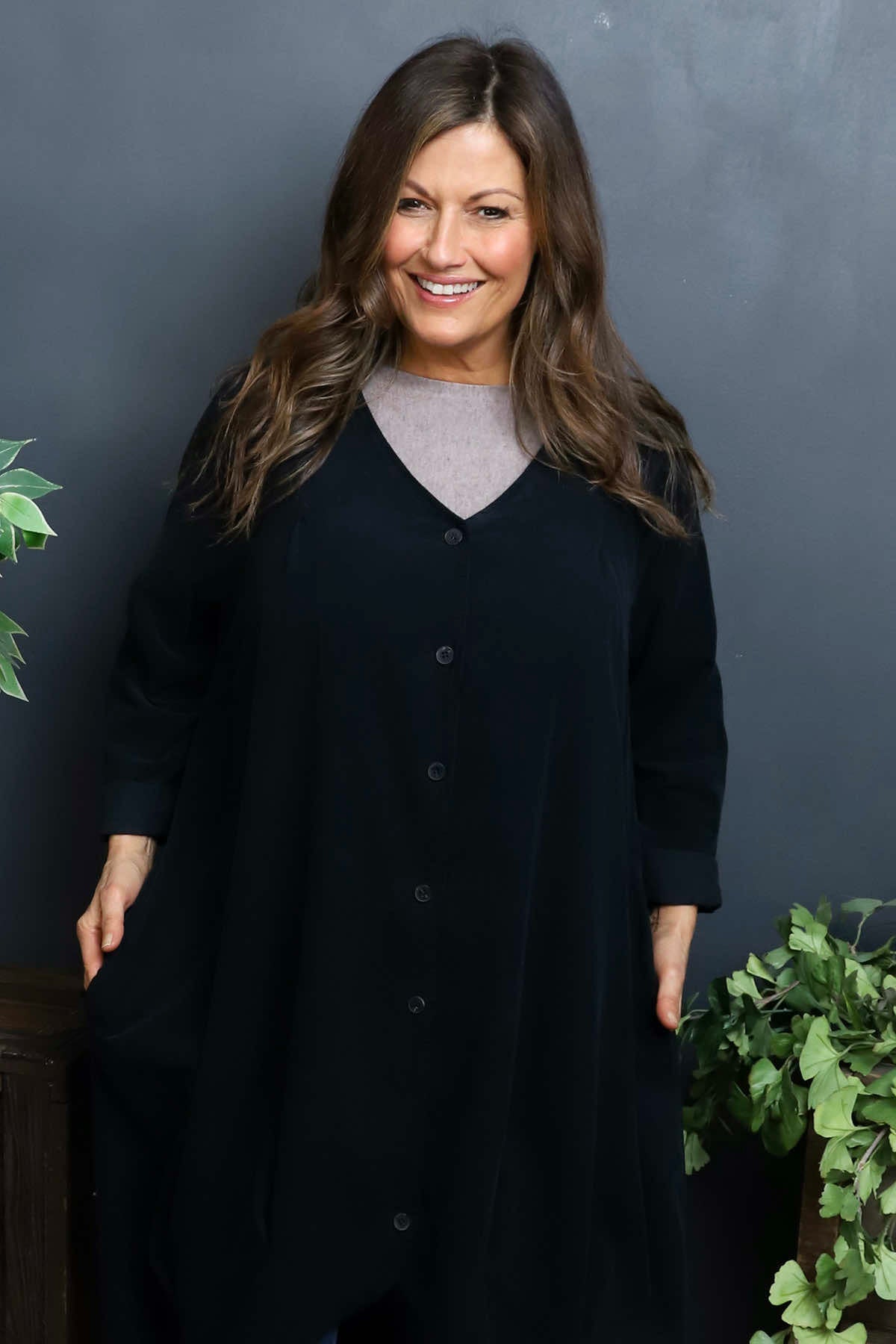 Lacinda Needlecord Jacket Black