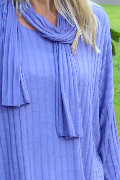 Santana Knitted Scarf Top Lilac - Image 3