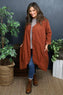 Lacinda Needlecord Jacket Burnt Orange