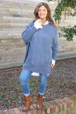 Lauren Knitted Jumper Blue Blue - Lauren Knitted Jumper Blue