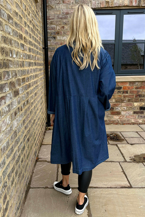 Kapri Denim Jacket Dark Denim - Image 4