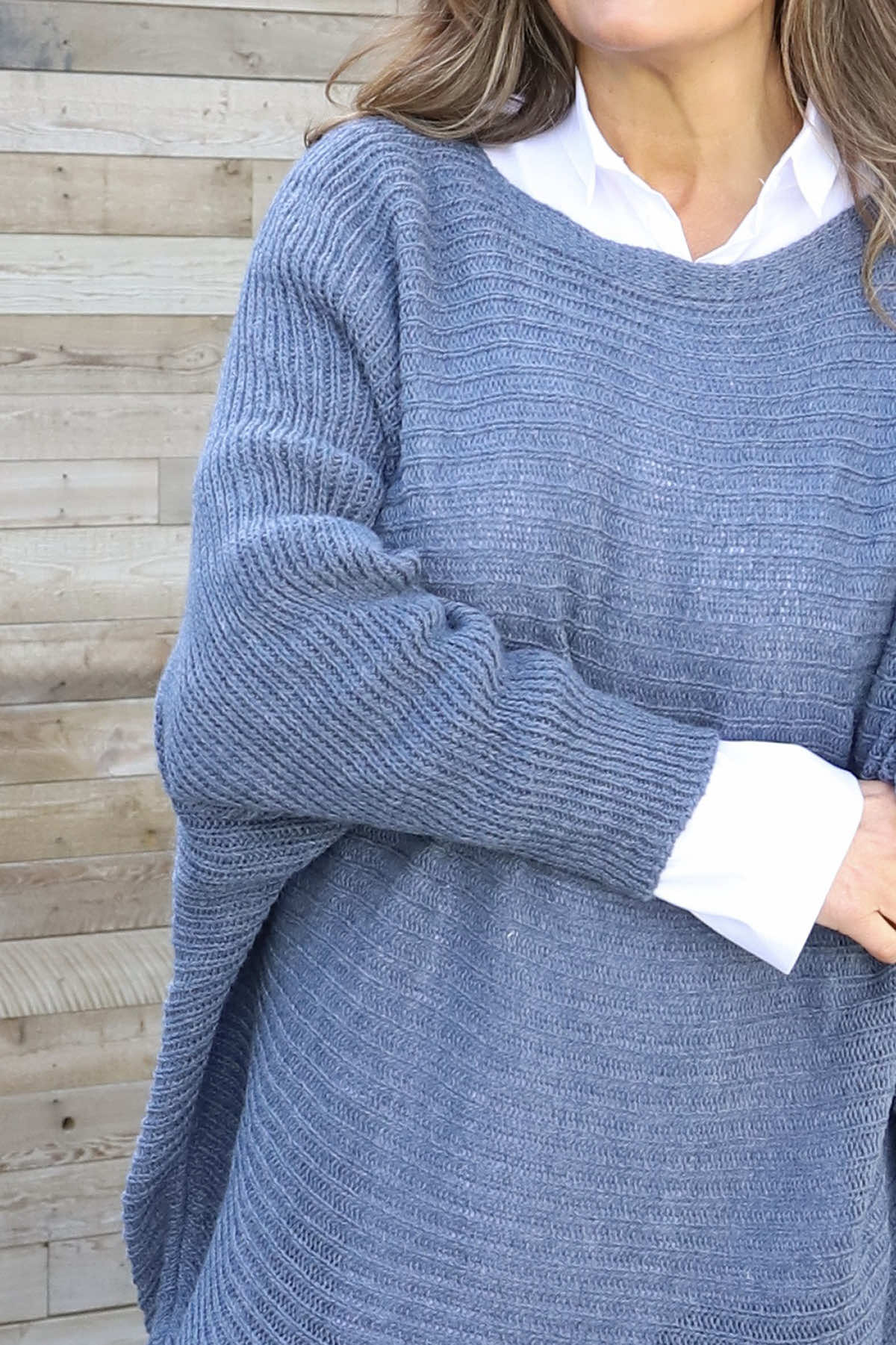 Lauren Knitted Jumper Blue