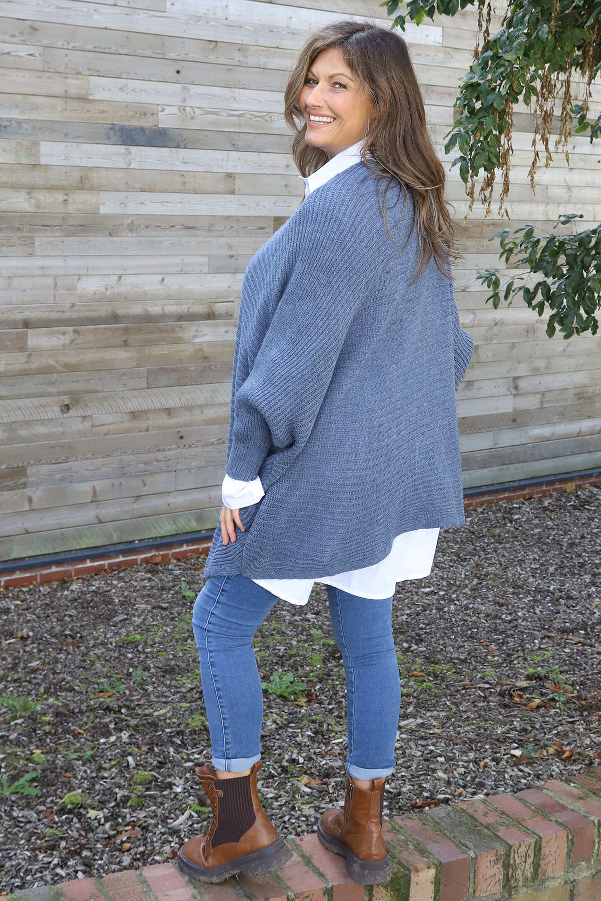 Lauren Knitted Jumper Blue