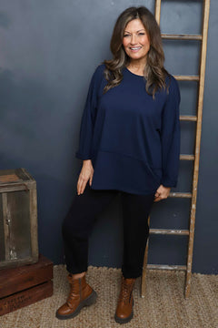 Eugenie Cotton Top Navy