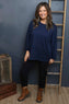 Eugenie Cotton Top Navy