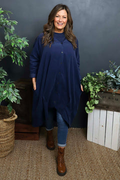 Lacinda Needlecord Jacket Navy