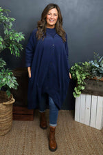 Lacinda Needlecord Jacket Navy Navy - Lacinda Needlecord Jacket Navy