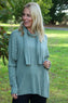 Santana Knitted Scarf Top Khaki