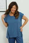 Catrin Top Blue