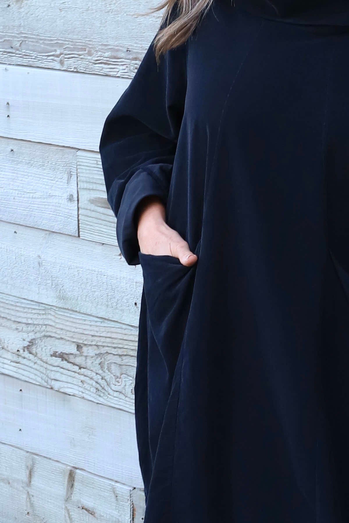 Christie Needlecord Dress Black