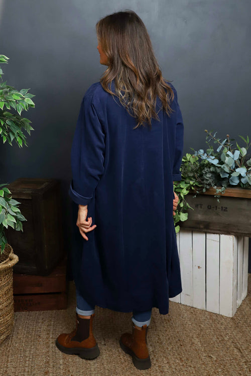 Lacinda Needlecord Jacket Navy - Image 4