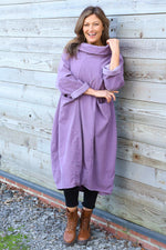 Christie Needlecord Dress Purple Purple - Christie Needlecord Dress Purple