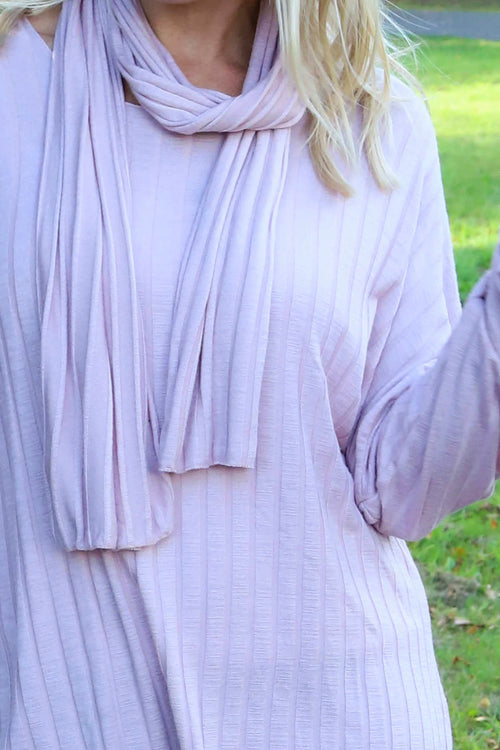 Santana Knitted Scarf Top Pink - Image 3