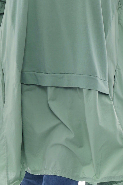 Viola Cotton Tunic Sage Green - Image 2