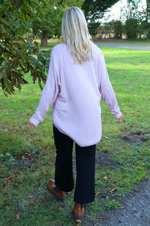 Santana Knitted Scarf Top Pink - Image 4