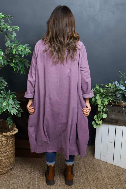 Lacinda Needlecord Jacket Purple - Image 4