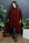 Lacinda Needlecord Jacket Wine