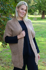 Quinn Knitted Cardigan Camel Camel - Quinn Knitted Cardigan Camel