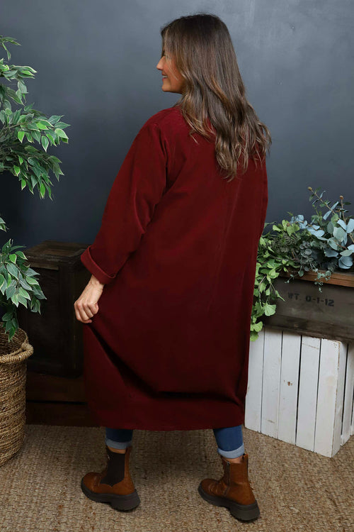 Lacinda Needlecord Jacket Wine - Image 4