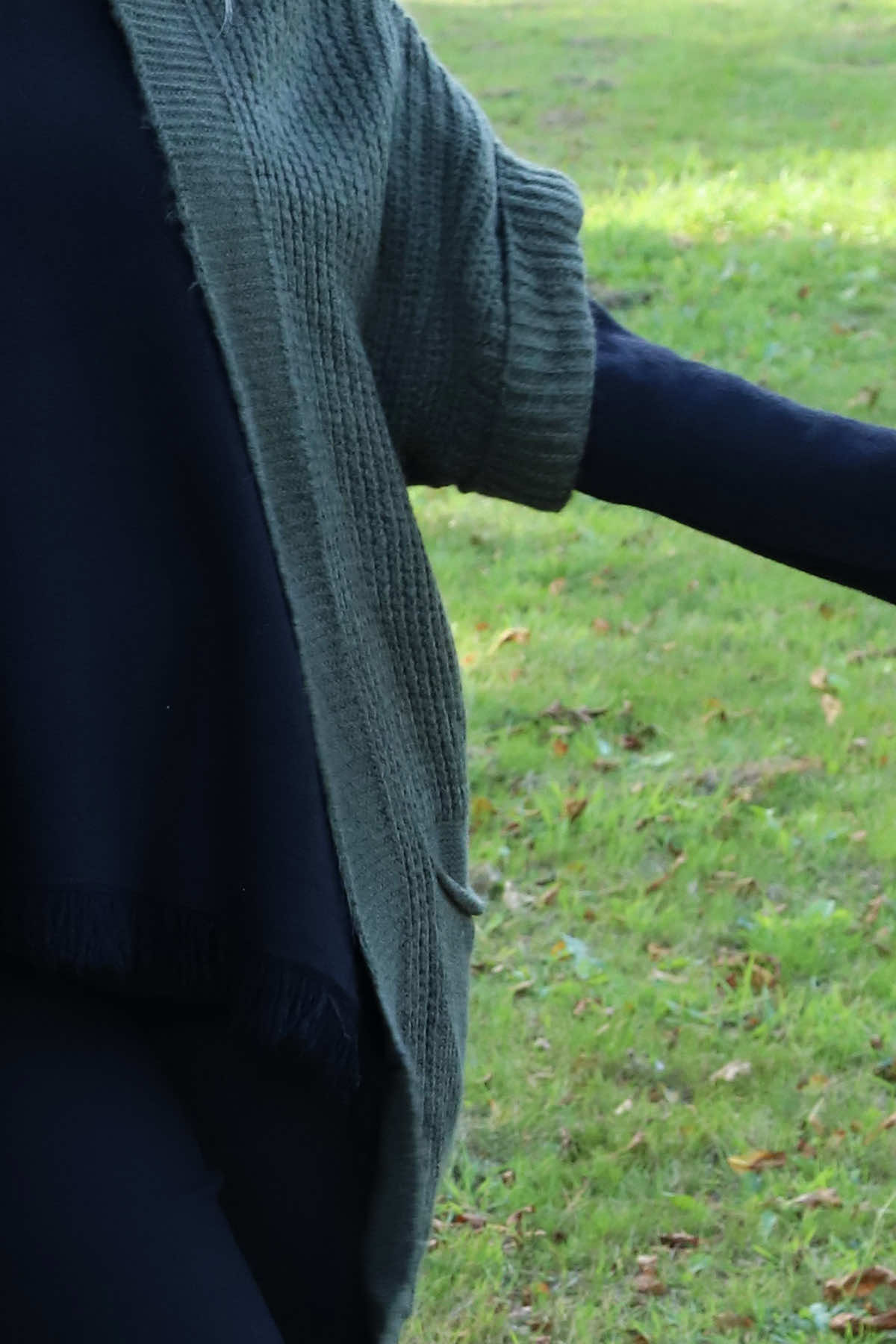 Quinn Knitted Cardigan Khaki