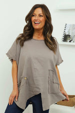 Samaya Linen Top Mocha Mocha - Samaya Linen Top Mocha