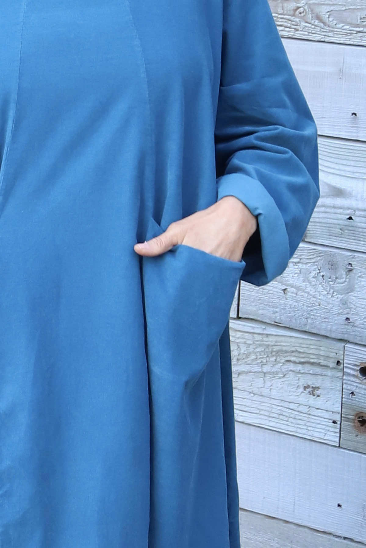 Christie Needlecord Dress Teal