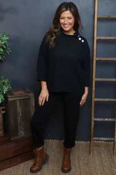 Bradley Linen Top Black