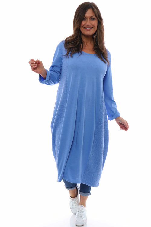 Denby Cotton Dress Powder Blue - Image 3