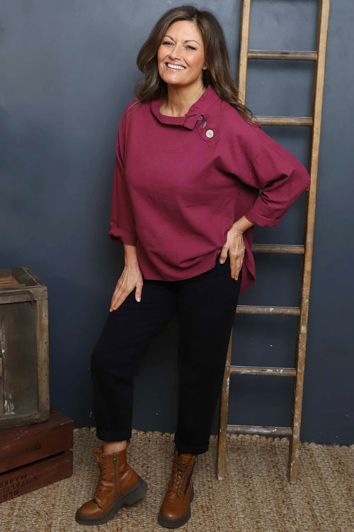 Bradley Linen Top Wine