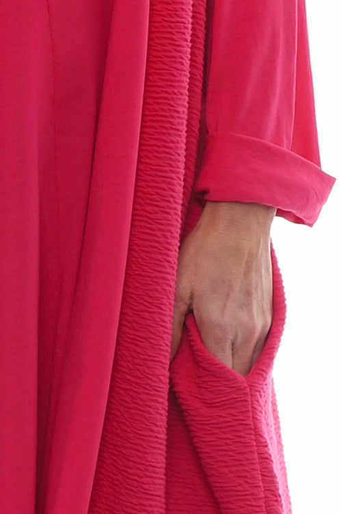 Denby Cotton Dress Hot Pink - Image 2