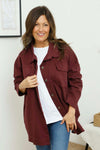 Lacey Cotton Jacket Burgundy