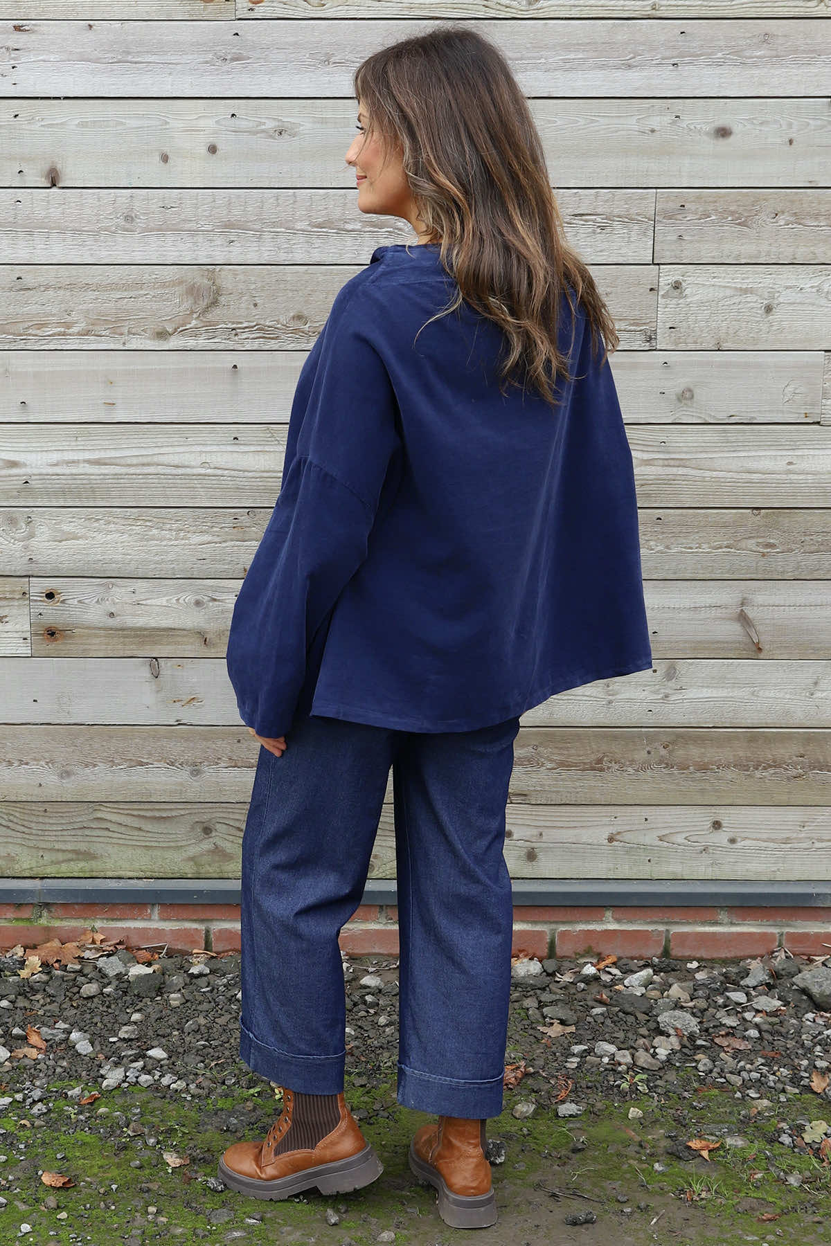 Sabella Long Sleeve Needlecord Jacket Navy