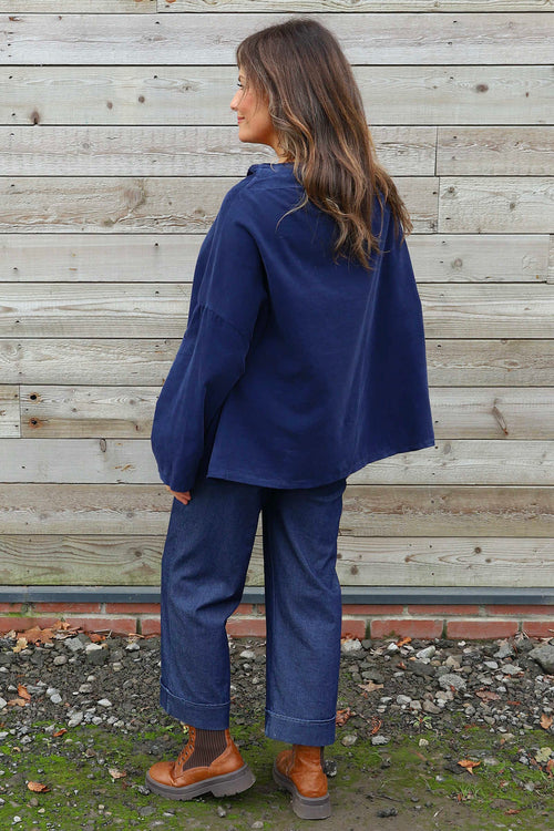 Sabella Long Sleeve Needlecord Jacket Navy - Image 4