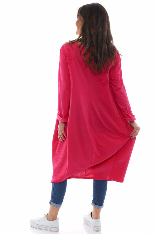 Denby Cotton Dress Hot Pink - Image 6