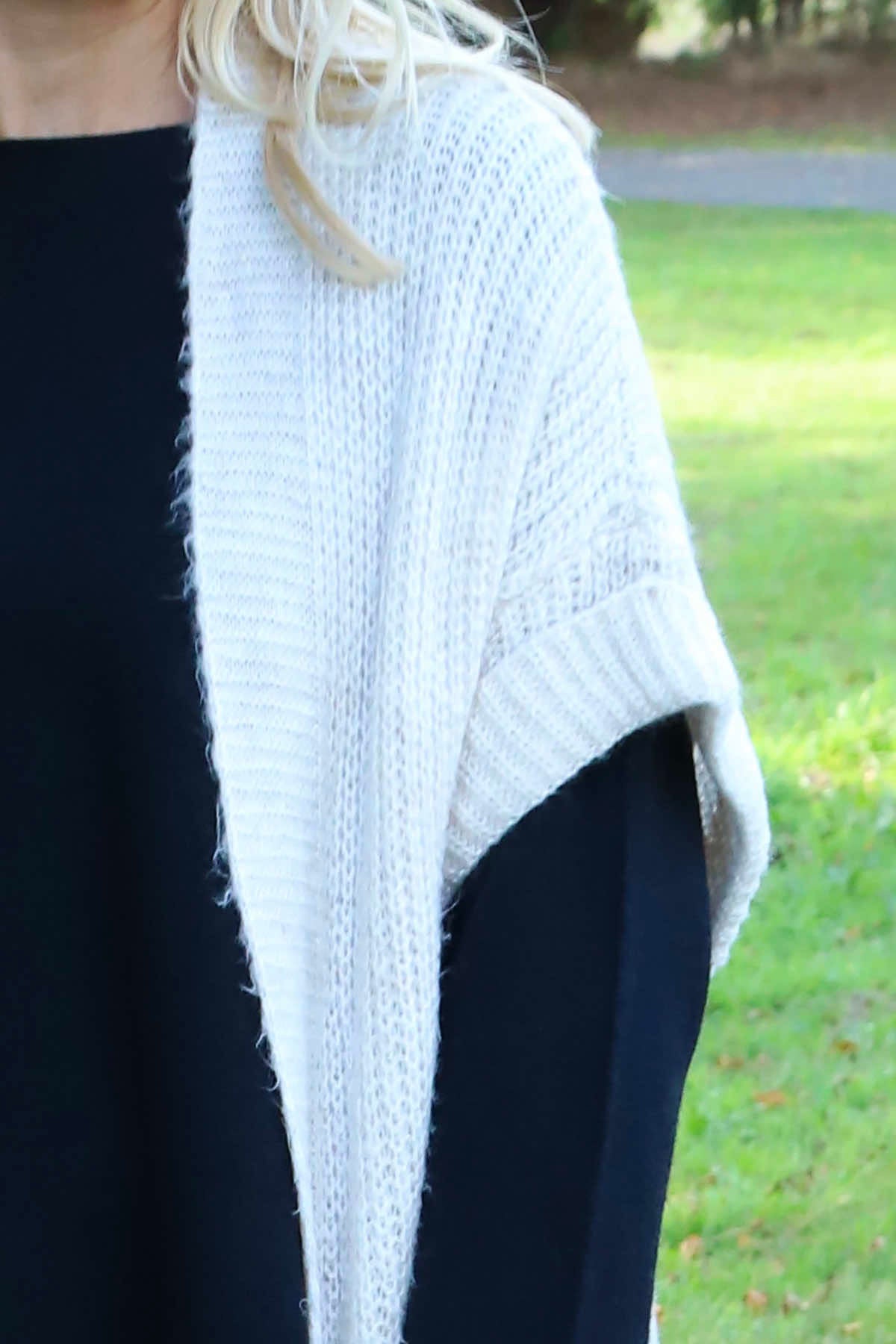 Quinn Knitted Cardigan Stone