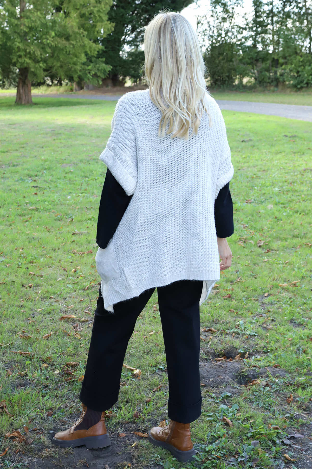 Quinn Knitted Cardigan Stone
