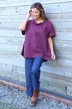 Baines Linen Top Wine Wine - Baines Linen Top Wine